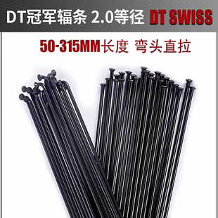 瑞士DT冠军 CHAMPION 2.0等径山地车黑色银色弯头直头 DT辐条定制