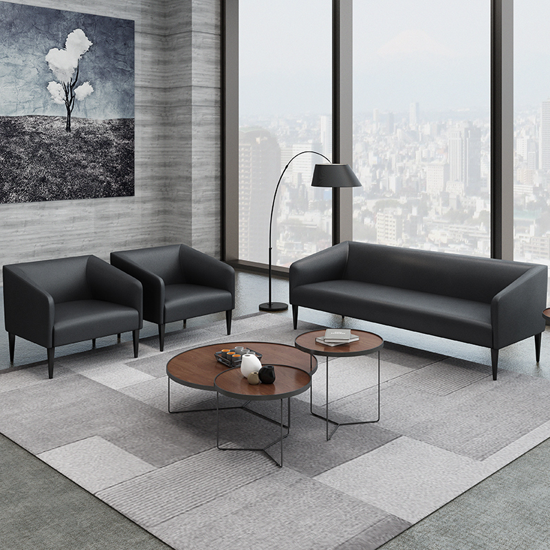商务会客区小型办公室沙发多人