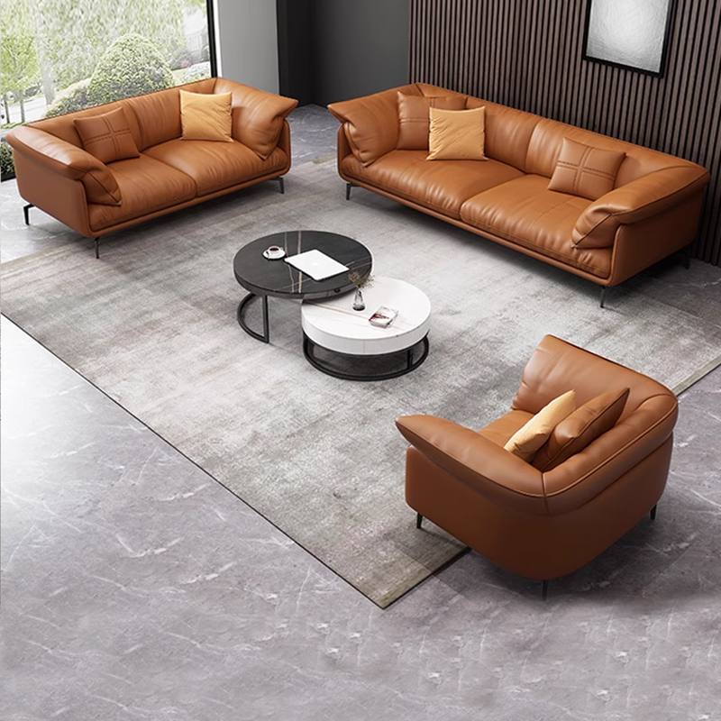 简约现代风会议室三人办公沙发