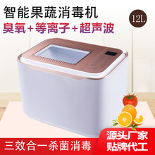 家用多功能臭氧食材去农残解毒净化器超声波 智能果蔬消毒清洗机