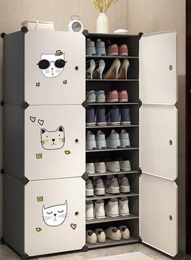 简易鞋架子门口家用多层防尘室内鞋柜收纳柜一体靠墙收纳神器新款