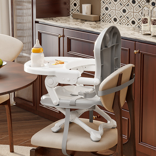 新款宝宝餐椅便携式外出可折叠婴儿吃饭学坐椅1-3岁儿童成长餐椅
