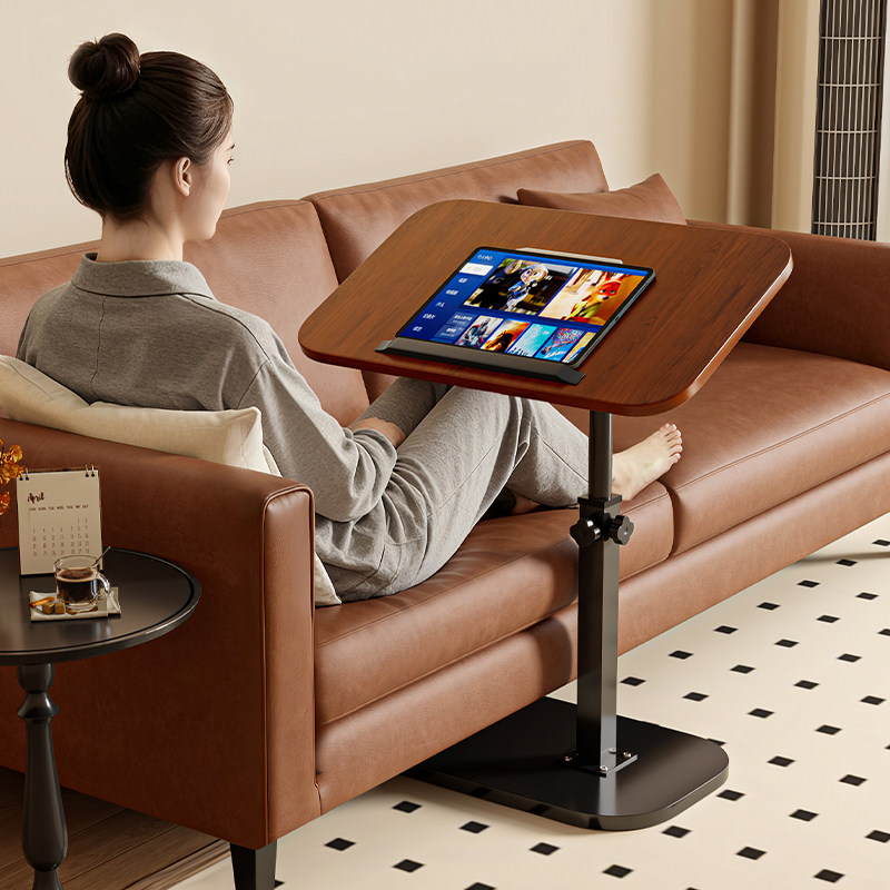 多功能升降移动密度板沙发边几