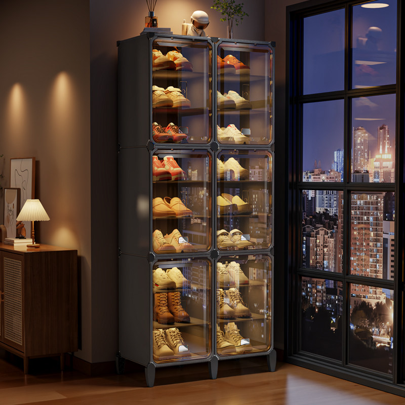 新款鞋柜亚克力门口家用入户收纳神器防尘潮鞋盒大容量多层鞋架子,住宅家具,鞋柜,淘宝优惠券,粉丝福利购,淘宝优惠卷