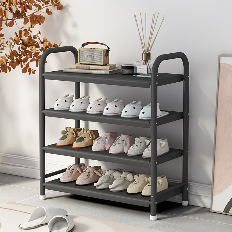 家用钢制鞋架门口多层置物架铁艺简易收纳架玄关入户门后小型鞋柜,住宅家具,鞋架,淘宝优惠券,粉丝福利购,淘宝优惠卷