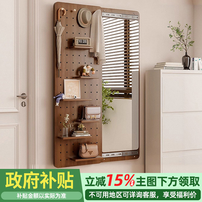 隐形穿衣镜推拉玄关全身镜子