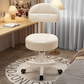 电脑椅舒服久坐家用化妆椅子带轮凳女生卧室化妆台凳子靠背办公椅