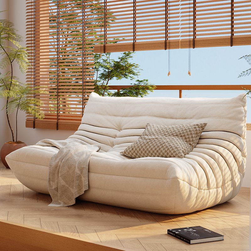 双人毛毛虫沙发客厅2025新款懒人沙发可躺可睡卧室榻榻米阳台躺椅