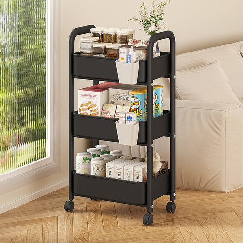 小推车置物架卧室床头厨房