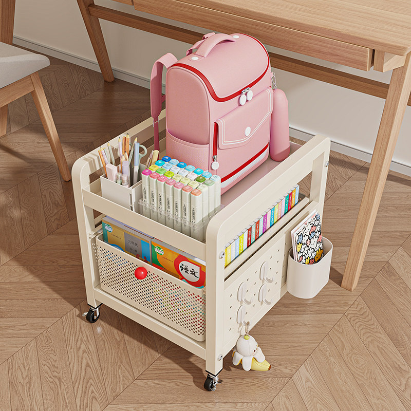 书架可移动小推车收纳架书本文具书包置物架零食小推车收纳分层架,住宅家具,书架,淘宝优惠券,粉丝福利购,淘宝优惠卷