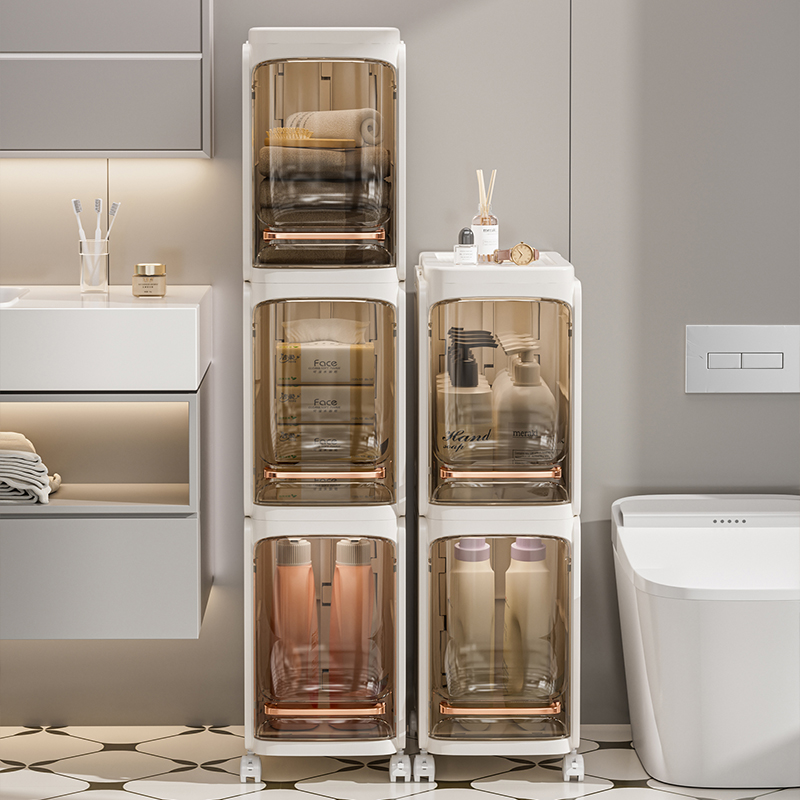 浴室收纳箱收纳柜家用婴儿零食箱厨房整理储物箱卫生间收纳置物架