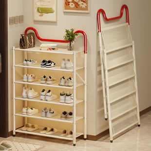新款2026鞋架多层家用门口窄小免安装出租房用可折叠鞋子收纳神器