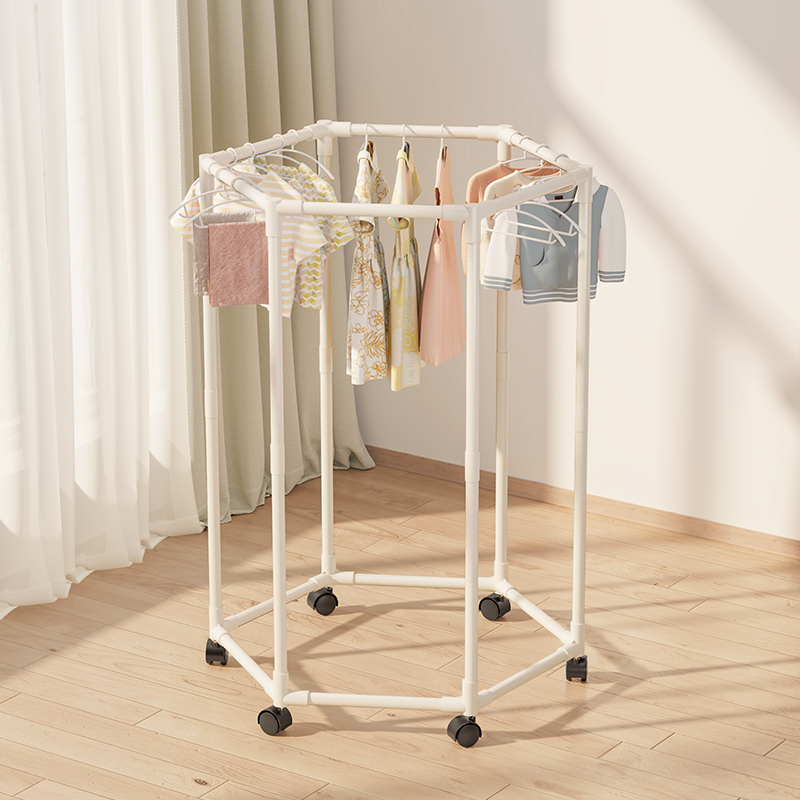 晾衣架落地家用宿舍移动衣帽架简易卧室内阳台小型飘窗挂衣服架子