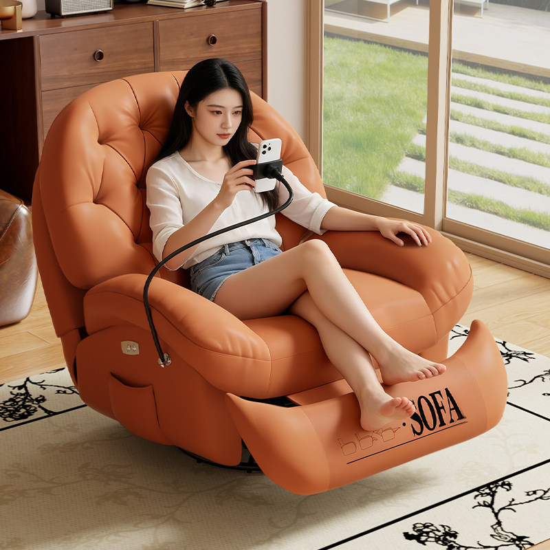 头等航空沙发多功能舱2026新款可睡可躺懒人小户型单人沙发太空椅