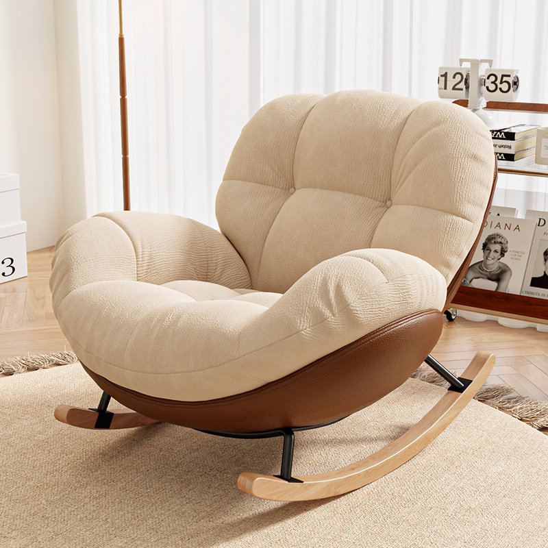 蛋壳摇摇椅躺椅成人阳台家用轻奢客厅休闲单人懒人沙发椅2026新款,住宅家具,摇椅,淘宝优惠券,粉丝福利购,淘宝优惠卷