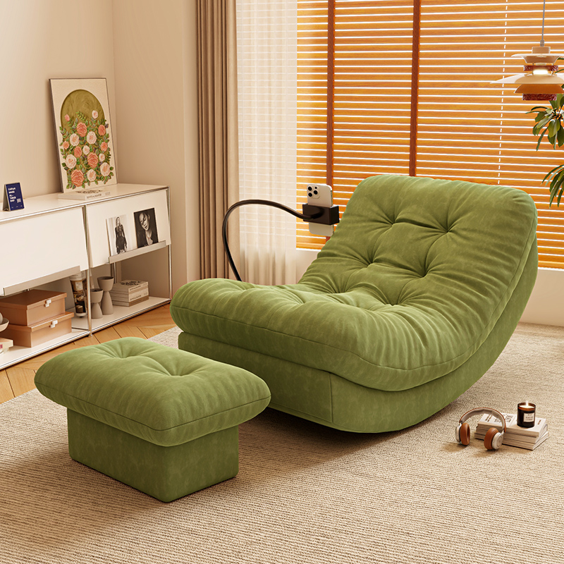 月亮摇摇椅单人懒人沙发椅可躺可睡家用客厅2025新款成人休闲躺椅