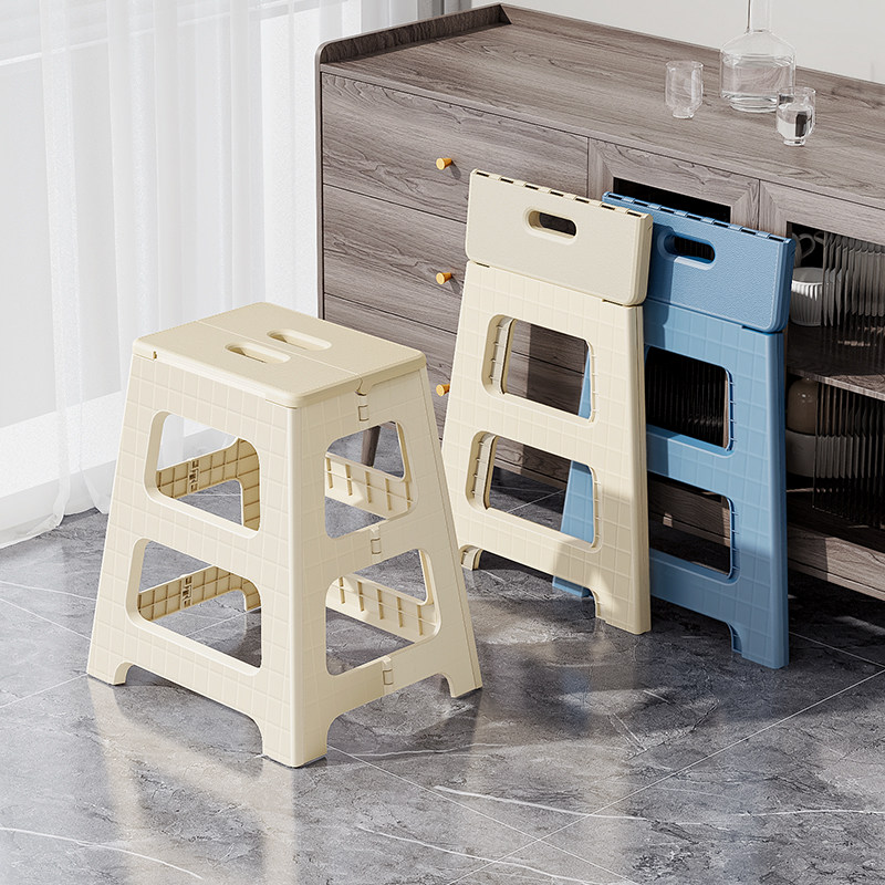 塑料折叠凳便携马扎成人家用加厚矮凳客厅门口换鞋凳户外露营椅子