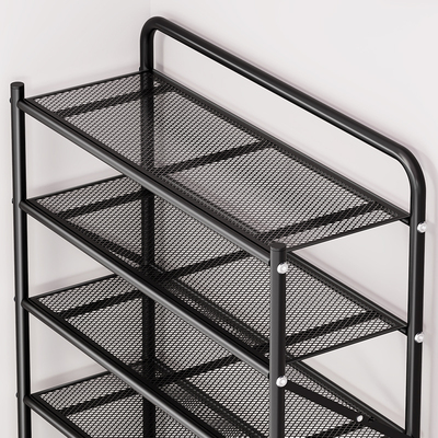 折叠鞋架多层家用门口免安装一体式出租房用简易收纳鞋柜置物架子