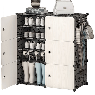 家用鞋架简易门口置物架宿舍简易鞋柜收纳神器省空间鞋架分层隔板