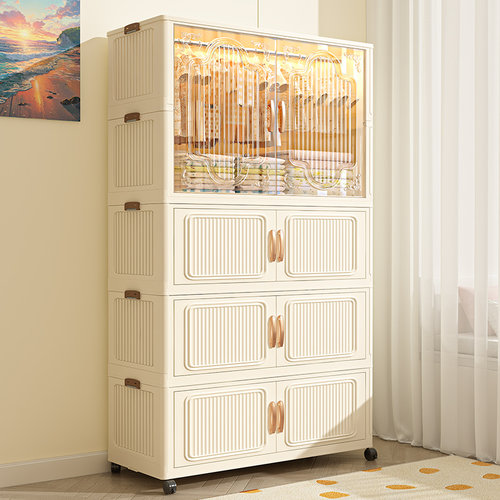 折叠免安装大容量可移动儿童衣柜