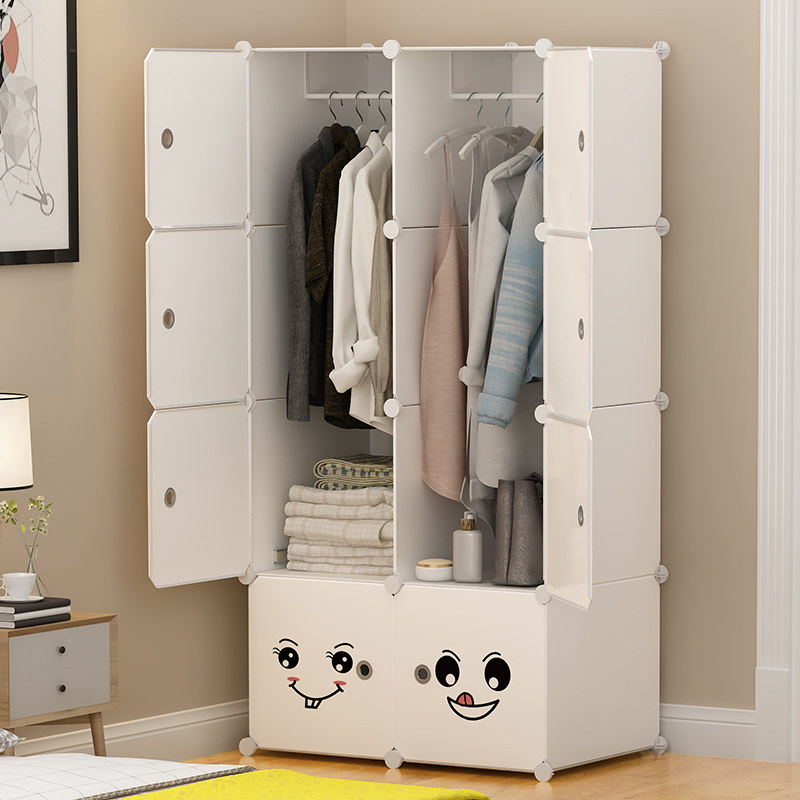 简易衣柜单人储物柜收纳柜子小户型出租房家用卧室布衣橱现代简约