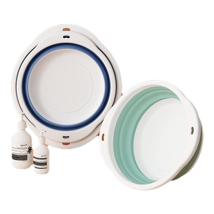 折叠脸盆塑料洗脸盆家用便携式小号旅行洗澡学生宿舍用洗脚大盆子