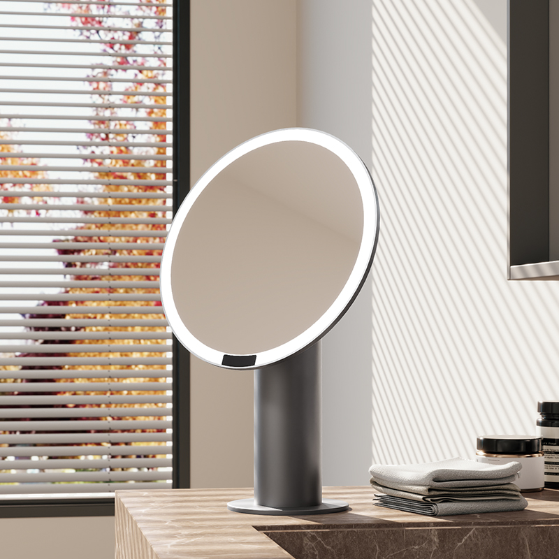 化妆镜台式桌面带灯led智能主卧