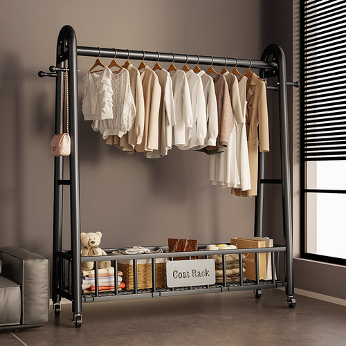 简易衣帽架卧室衣服收纳挂衣架子