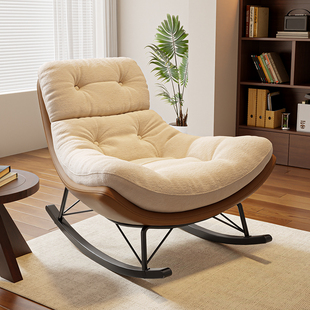 2025新款 摇摇椅懒人沙发阳台休闲家用单人椅可睡可躺轻奢成人躺椅