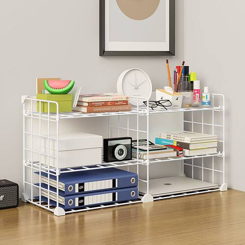 书架桌面置物架小型多层收纳架子