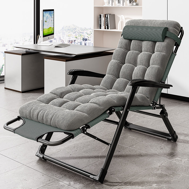 躺椅午休折叠办公室午睡床家用可坐睡两用椅阳台休闲懒人沙发椅子