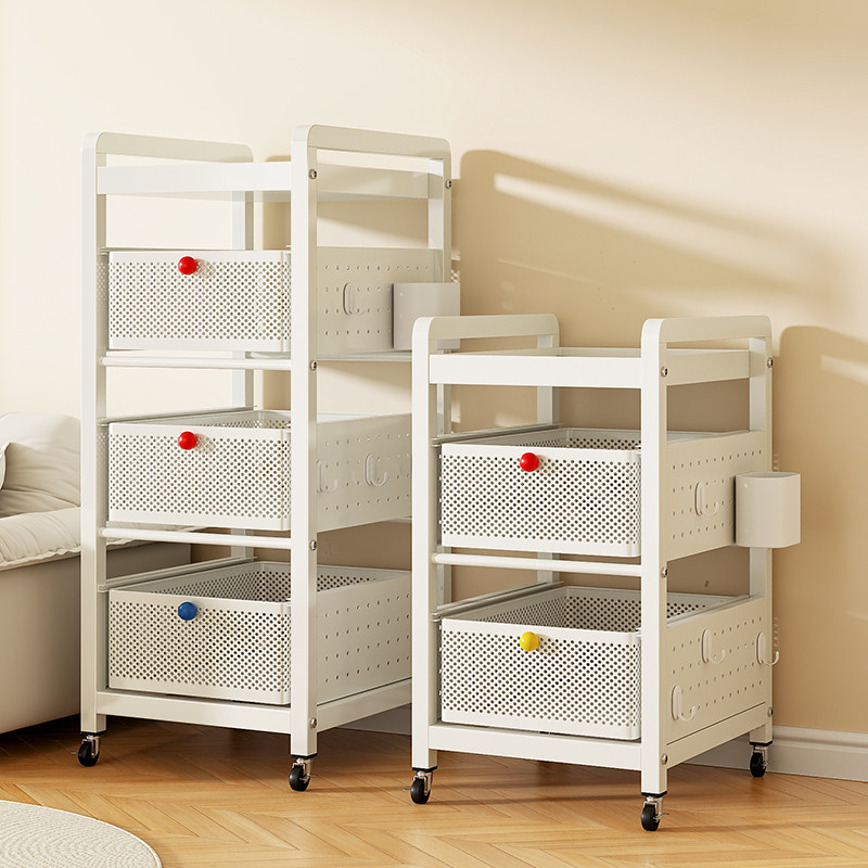 零食置物架家用落地儿童书包架玩具小推车可移动书架宿舍收纳架子,收纳整理,整理架/置物架/收纳架,淘宝优惠券,粉丝福利购,淘宝优惠卷