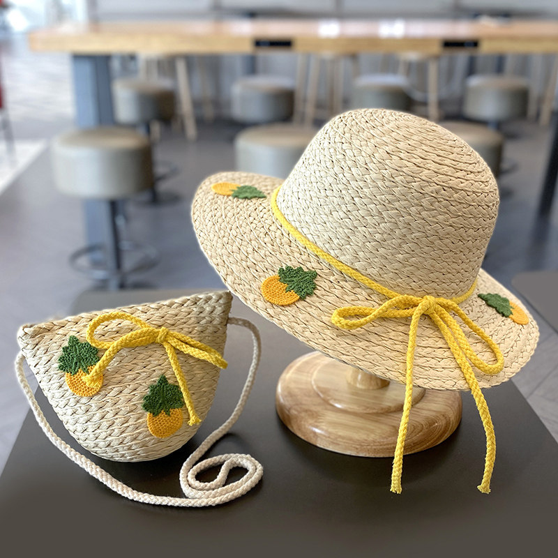 夏季小女孩遮阳草帽女童帽子女宝宝沙滩儿童包防晒沙滩太阳渔夫夏,童装/婴儿装/亲子装,帽子,淘宝优惠券,粉丝福利购,淘宝优惠卷