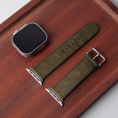 ApplewatchUltra真皮表带手工制