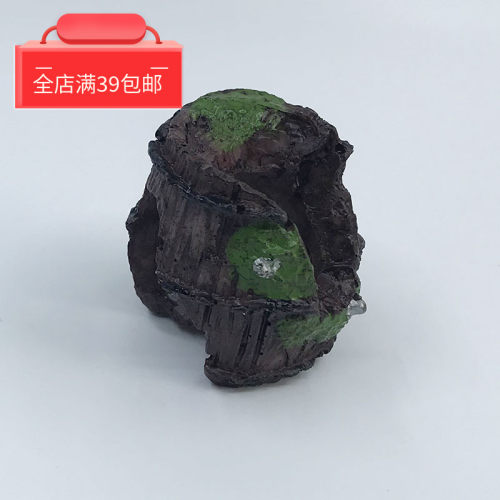 心理健康辅导室沙箱沙盘玩具摆件阴影残败破酒桶木桶庭院模型系列