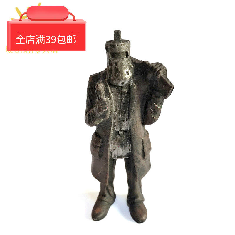 心理沙盘沙具中小学教学教具模型蒙面枪手铁面人儿童玩具强盗摆件