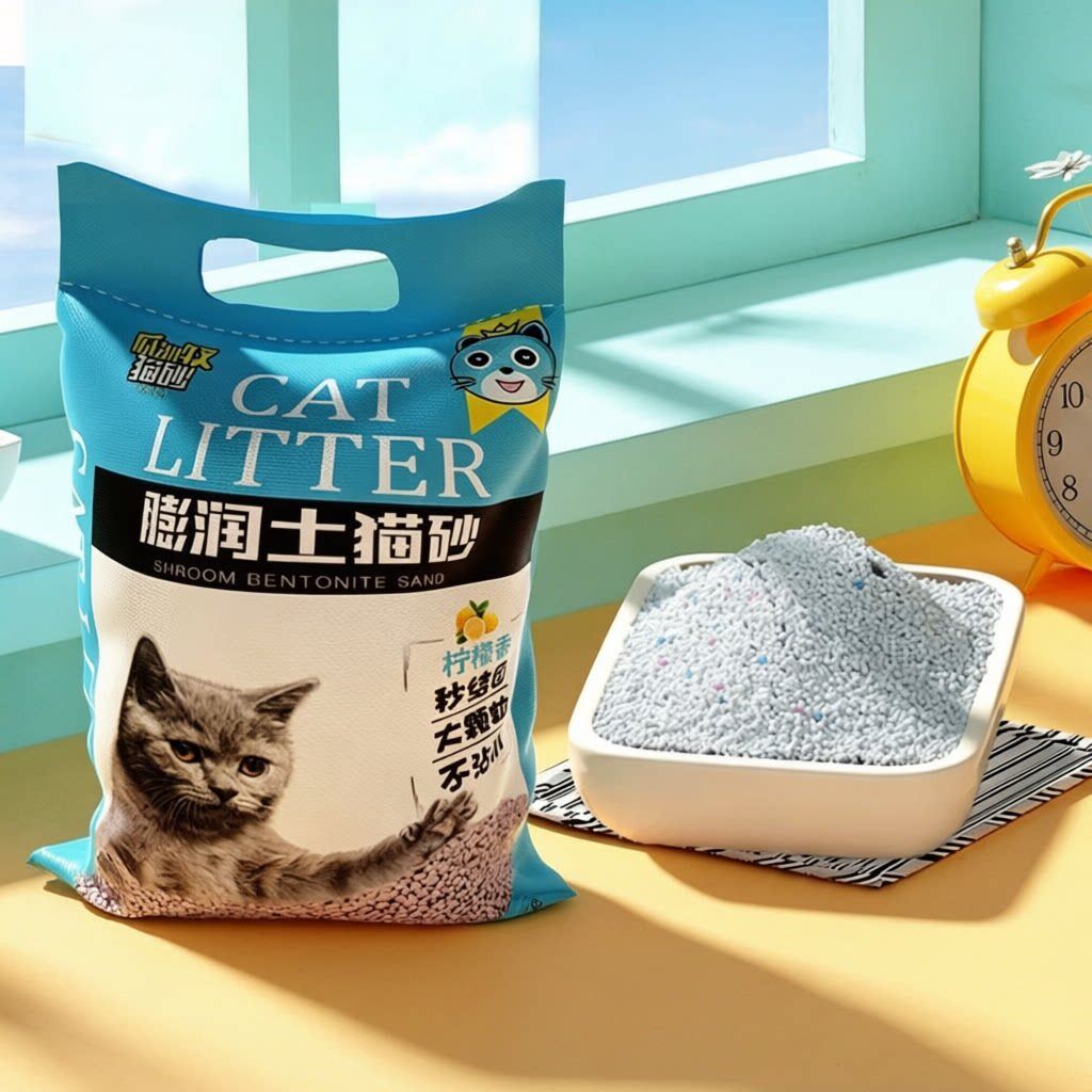 膨润土猫砂柠檬猫包邮10公斤除臭结团猫屎猫沙低尘