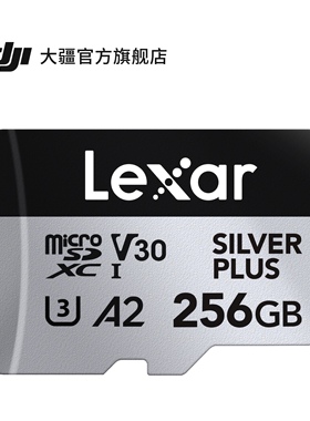 雷克沙 SILVER PLUS 256GB V30 A2 microSDXC 内存卡 大疆配件