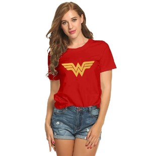 wonder woman t shirt women causal loose shirt harajuku