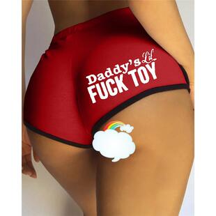 欧洲和美国性感高腰短裤三角形拳击手内裤热裤女性性感内裤内裤女