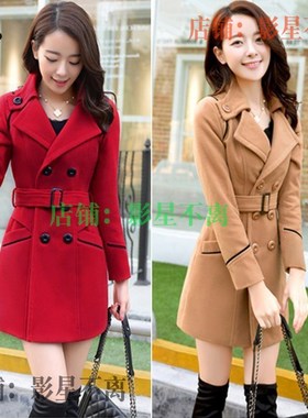 winter coats ladies tops woolen long jacket coat for women