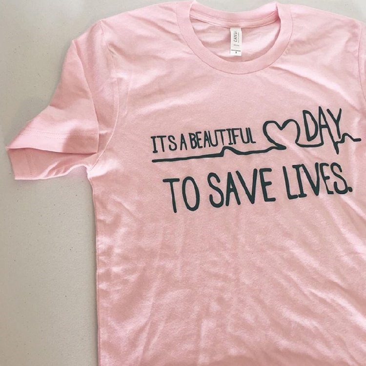 It's A Beautiful Day Greys Anatomy Tops Tshirts women shirt图片