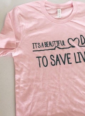 It's A Beautiful Day Greys Anatomy Tops Tshirts women shirt