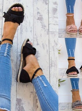 Women Sandals Summer Plus Size Shoes Lady Peep Toe Low Heels