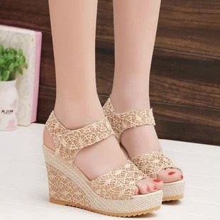 High Heels Sandals Summer Women Open Wedges Platform Shoes