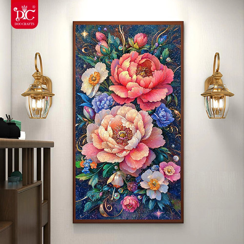 蒂彩树脂钻钻石画富贵牡丹