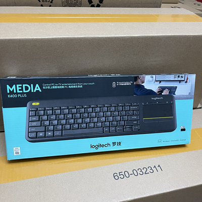 国行正品罗技K400Plus无线键盘触控 电脑笔记本办公键盘