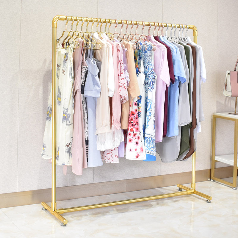 置地晾衣架落地式晒衣架阳台晾晒架单杆式挂衣架加厚铝合金挂衣杆