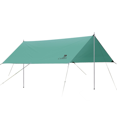 骆驼涂银天幕帐篷户外防风黑胶