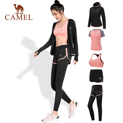 骆驼秋季户外跑步服女瑜伽服健身